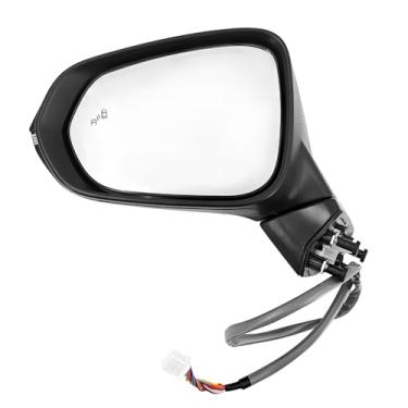 Imagem de Uritue Espelho do lado esquerdo do motorista serve para Lexus RX350 RX350h 2023-2025 Suporte de energia dobrável aquecimento ajuste suporte memória BSM com seta 879400E620C1 LX1320188