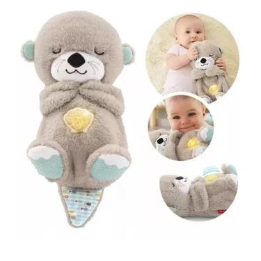 Imagem de Pelucia Lontra Com Som ,respiração E Luzes Pronta Entrega