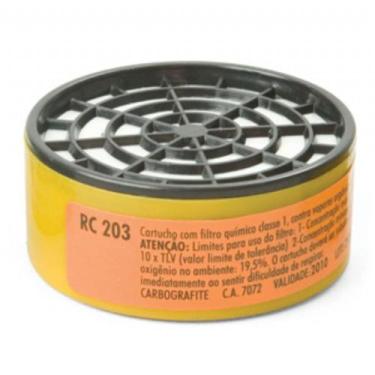 Imagem de Cartucho RC-203 para mascara respiratoria CG-306 012120412 CARBOGRAFIT