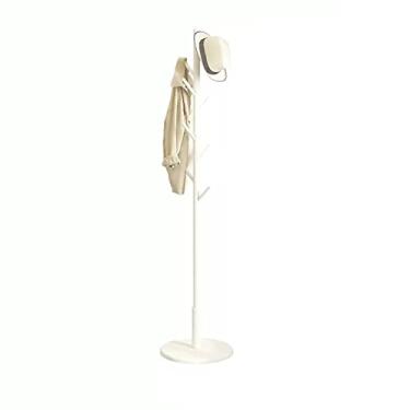 Imagem de Cabideiro Independente Cabideiro Quarto Chão Madeira Cabide Interior Tipo Haste Pendurado Cabide de Roupas Quarto Simples Arara de Roupas / Natural/40 * 174 cm