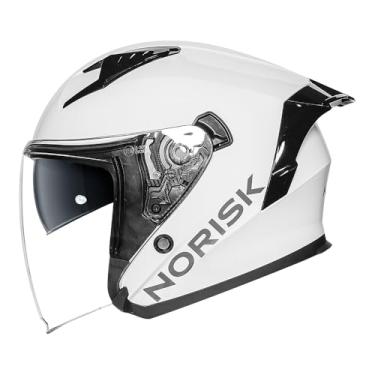 Imagem de Capacete Aberto Norisk Downtown II Branco Spoiler Moto (60)