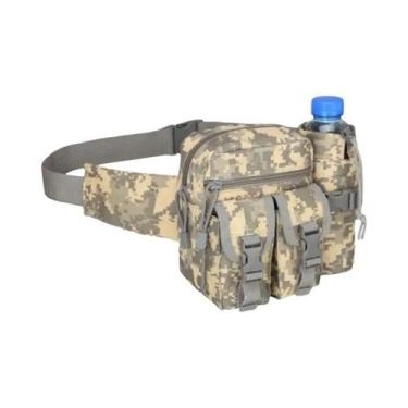 Imagem de Pochete tática casual masculina à prova d'água bolsa de cintura packs 