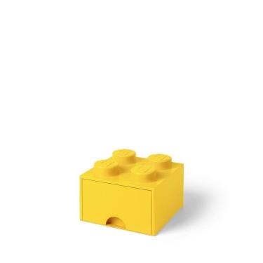 Imagem de Gaveta de armazenamento LEGO Brick 4 Bright Yellow Room Copenhagen