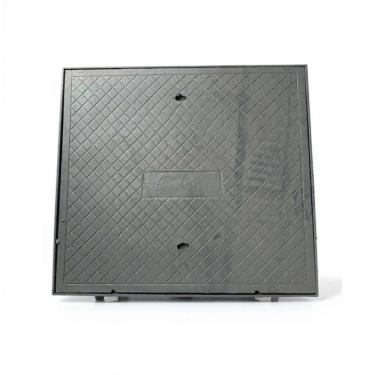 Imagem de Tampa Tampão Chão Quadrado Simples Ferro Fundido 100x100cm