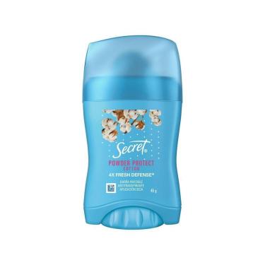 Imagem de Desodorante Antitranspirante Secret em Barra Proteção de Algodão 45g-Feminino
