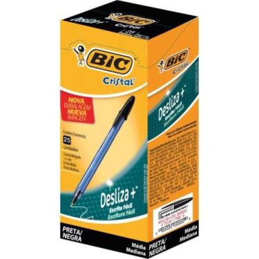 Imagem de Caneta Esferográfica Cristal Soft Preta 25un - Bic
