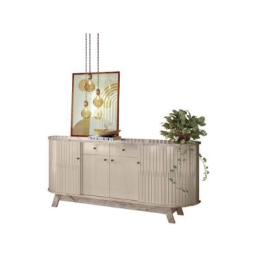 Imagem de Buffet Aparador 4 Portas e 2 Gavetas 100% MDP Mônica - Madetec, Calaca