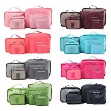 Imagem de Kit 6 Peças Organizador De Malas Para Viagem Travel - - Genérico, Vinh