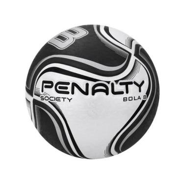 Imagem de Bola Futebol Grama Society Penalty 8 X Termotec Original, Branco e Pre