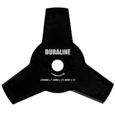 Imagem de Lâmina para roçadeira 3 pontas 255 mm x 1,5 mm x 1"/ 20 mm - Duraline