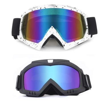 Imagem de Kit 2 Óculos Motocross Espelhado Snowboard Kitesurf Jet Ski-Unissex
