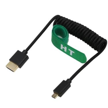 Imagem de Cabo HangtOn Micro HDMI para HDMI 8K 4K 60p 30cm enrolado