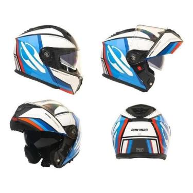 Imagem de Capacete Mormaii V1 Flagship Articulado Robocop Óculos Fume, 58