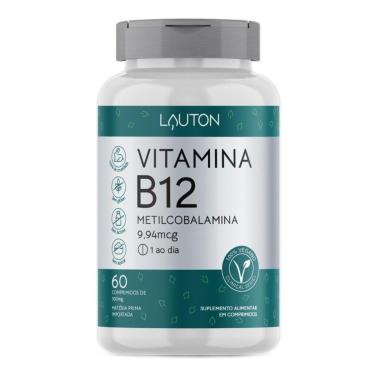 Imagem de Vitamina B12 Metilcobalamina 9,94mcg 60 Comprimidos - Lauton-Unissex