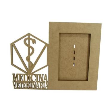 Imagem de Porta Retrato Medicina Veterinária MDF 3mm cru - Luz e Magia