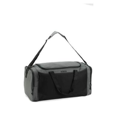 Imagem de Bolsa De Viagem Mala Média Sacola De Mão E Tiracolo Denlex, Cinza, M