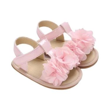 Imagem de Sandálias De Verão Para Bebês Meninas Princesa Rosa, Sola De Borracha 
