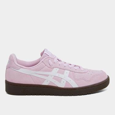 Imagem de Tênis Asics Japan S Camurça Feminino, Rosa, Branco, 37