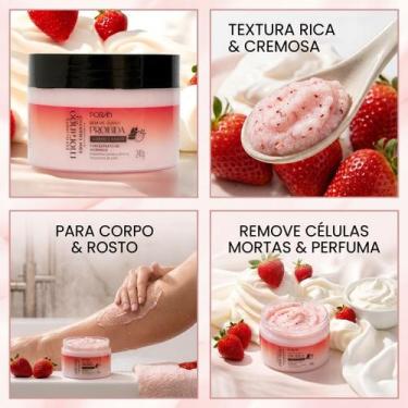 Imagem de Esfoliante Morango com Chantilly Poran Corpo e Rosto Textura Suave Ren