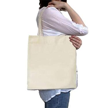 Imagem de 10 Sacolas Ecológicas - Algodão Cru (Ecobag) - 45x45cm