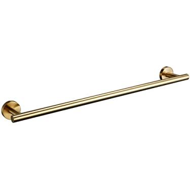 Imagem de Pistola de aço inoxidável cinza preto polido cromado ouro escovado gancho gancho barra de toalha suporte de papel acessórios de banheiro, TH escovado ouro