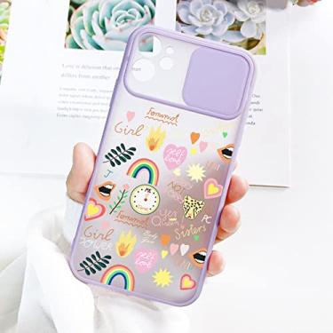 Imagem de Capa para iPhone 11 13 12 Pro Max Capa Flor Slide Capa Para iPhone XR X XS Max 8 7 Plus 6 12 Mini SE 2 3 Funda, M, Para iPhone X XS