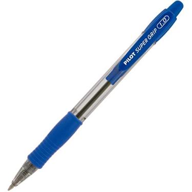 Imagem de Caneta Retrátil Emborrachada x 12 Unidades, Pilot 1410004AZ, Azul, 1 mm