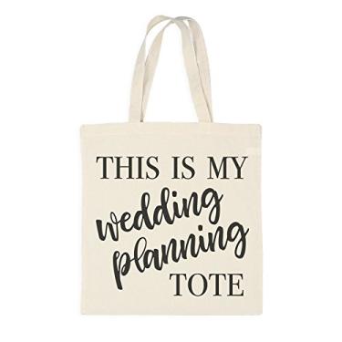 Imagem de Ivy Lane Design AM1052 Bolsa de algodão, planejamento de casamento