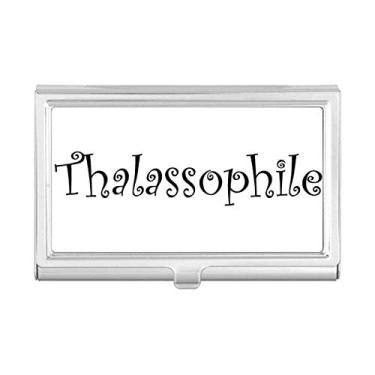 Imagem de Elegante porta-cartões de visita Thalassophile