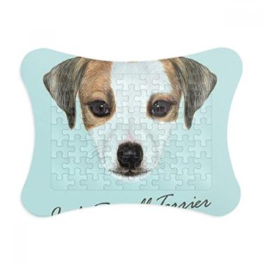 Imagem de Jack Russell Terrier, moldura de quebra-cabeça de animal de estimação, decoração de imagem
