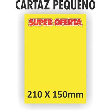 Imagem de Cartaz Para Marcacao Oferta Pq 21x15cm. Amarelo , Pacote com 10 Grespan, Multicor
