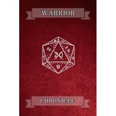 Imagem de Warrior Chronicle: Fantasy Style Roleplay Game, Character Journal/notebook. 140 pages Basic Red Cover