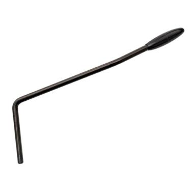 Imagem de Musiclily Ultra 5mm Alavanca Tremolo de Aço Inoxidável com Encaixe para Ponte Tremolo Wilkinson Coréia, Preta Ponta Preta