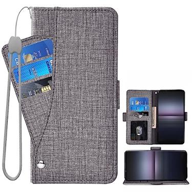 Imagem de Asuwish Capa de telefone para Sony Xperia 1 II 2 / Experia 1II 5G Capa carteira com protetor de tela de vidro temperado flip porta-cartão de crédito com suporte para celular Experia1ii XQ-AT52 XQ-AT51