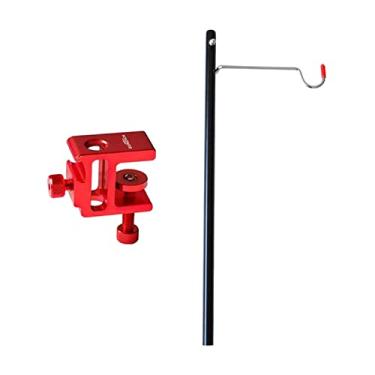 Imagem de Fancyes Poste de abajur de acampamento, suporte para pendurar, lanterna portátil e leve Suporte de lámpara para, caminhada, pesca, Gancho de lanterna