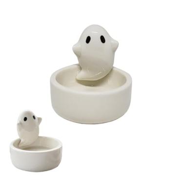 Imagem de KnocKconK Xícara de vinho fantasma de Halloween, xícara de chá mestre Kungfu, xícara de café engraçada para vinho, saquê, sobremesa doce, tigela pequena, presente para Halloween