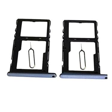 Imagem de FainWan Bandeja de cartão SIM de 2 peças com substituição de slot micro SD compatível com LG K92 K920