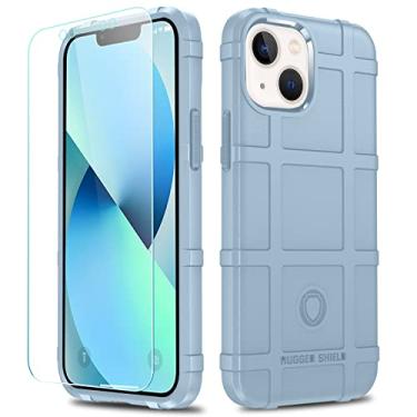 Imagem de LABILUS Capa para iPhone 13 mini, capa protetora tática tática de TPU resistente à prova de quedas de 2,4 m compatível com 13 mini (5,4 polegadas) - azul acinzentado