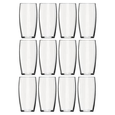 Imagem de Copo Oca 300ML Vidro Resistente Suco Agua Transparente 12 Un - NADIR F