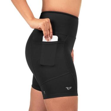 Imagem de Short Com Bolso Para Corrida Run Caminhada Academia Preto - ElementFit