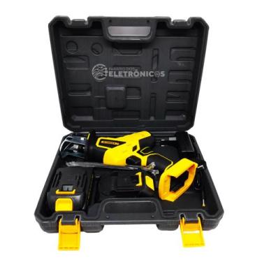 Imagem de Mini Moto Serra Sabre Elétrica Bateria 21v Bivolt Portátil + Eficiênci