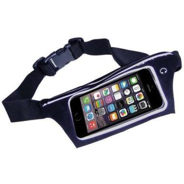 Imagem de Pochete Cinto Porta Celular Corrida 5.5 P Impermeável Preto - Ds Store