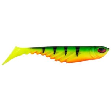 Imagem de Berkley Isca de pesca PowerBait Ripple Shad, poleiro de fogo, 10 cm | 10 cm, aroma e sabor irresistíveis, perfil realista, ação única de natação, ideal para robalo, walleye, lúcio e muito mais