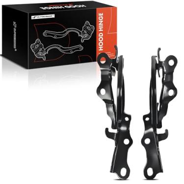 Imagem de A-Premium Dobradiças do capô dianteiro do motorista e do passageiro compatíveis com Scion tC 2005-2010, lado esquerdo e direito dianteiro, conjunto de 2 peças, substituição # 5342021070, 5341021070