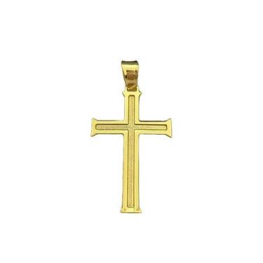 Imagem de Pingente cruz g - banhado a ouro 18k - ToJoia18k