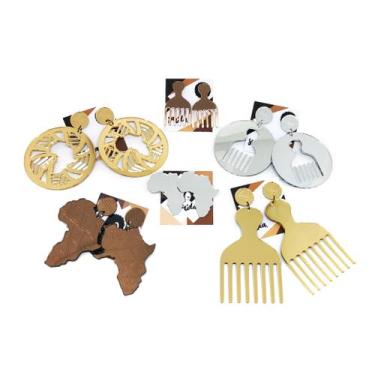 Imagem de Kit de brincos Representatividade - Saúda Afro