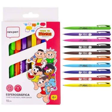 Imagem de Esferográfica Retrátil Turma Da Mônica Perfumada 10 - Newpen