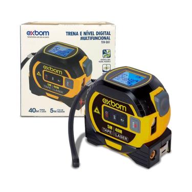 Imagem de Trena Digital Laser 40M Com Fita Métrica Multifunções
