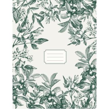 Imagem de Notebook: Floral notebook - 120 Pages - 8,5”x11” (21,59 x 27,94 cm) - Soft matte cover/Libreta con patrón floral y tapa blanda