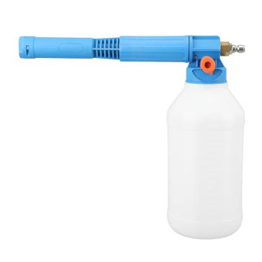 Imagem de Pulverizador de Canhão de Espuma, 2 Litros Ajustável Snow Foam Lance Com Conector Rápido, 5 Bicos, 1L Garrafa, Pulverizador de Espuma Portátil (Azul)